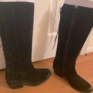 Gorgeous black suede boots, NWTs!!!